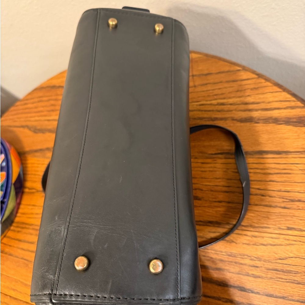 Vintage coach bag black leather classic - Picture 4 of 4